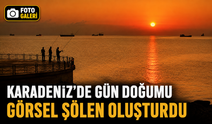 Karadeniz'de Sabahın İlk Işıkları Kartpostallık Görüntüler Oluşturdu