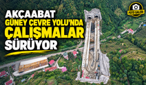 Akçaabat Güney Çevre Yolu’nda çalışmalar sürüyor: 6 viyadük ve 4 tünelde çalışma devam ediyor