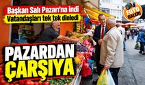 Başkan Ekim Salı Pazarı’na İndi: Tezgâhları Tek Tek Gezerek Vatandaşları Dinledi