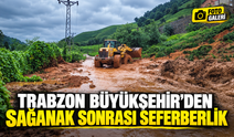 Trabzon Büyükşehir’den Sağanak Sonrası Seferberlik; 283 Personel Sahaya İndi