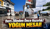 Akçaabat'ta okullar açılmadan temizlik seferberliği başladı