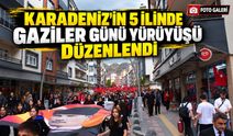 Karadeniz’in 5 ilinde Gaziler Günü yürüyüşü düzenlendi
