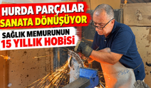Samsun’da Sağlık Memuru Hurdayı Sanat Eserine Dönüştürüyor