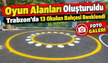 Trabzon’da 13 Okulun Bahçesine Renkli Dokunuş