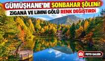 Zigana Dağı ve Limni Gölü Sonbahar Renklerine Büründü