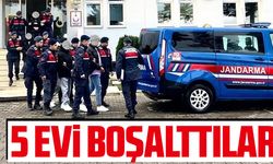 ORDU'DA 5 EVİ BOŞALTTILAR