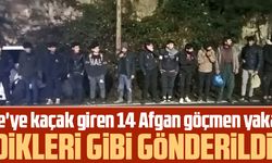 RİZE'DE 14 AFGAN GÖÇMEN YAKALANDI