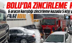 BOLU'DA ZİNCİRLEME TRAFİK KAZASI!