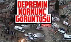 DEPREMİN KORKUNÇ GÖRÜNTÜSÜ