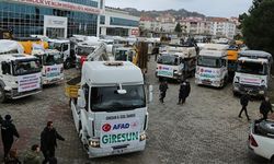 GİRESUN’DAN 27 TIR YOLA ÇIKTI