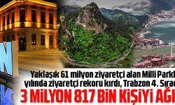 TRABZON 3 MİLYON 817 BİN KİŞİYİ AĞIRLADI