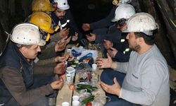 MADEN İŞÇİLERİNDEN GÖREV BAŞINDA İLK SAHUR