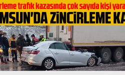 SAMSUN'DA ZİNCİRLEME TRAFİK KAZASI