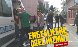 Engellilere özel hizmet yapıldı