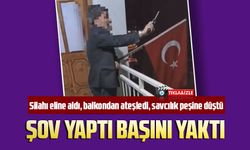 Şov yaptı başını yaktı