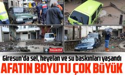 Duroğlu'nda sel, heyelan ve su baskını yaşandı