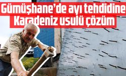 Gümüşhane’de ayı tehdidine Karadeniz usulü çözüm
