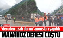 Köprübaşı Manahoz Deresi Coştu