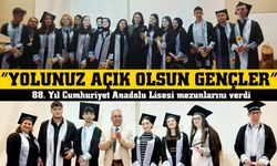 88. Yıl Cumhuriyet Anadolu Lisesi mezunlarını verdi