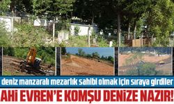 Trabzon'da deniz manzaralı mezarlık sahibi olmak için sıraya girdiler