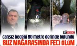 Mehmet Daştan buz mağarasına düştü
