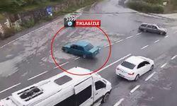 Trabzon'un işlek yolunda korkutan şov!                      