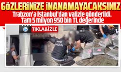 Trabzon'da uyuşturucu valizden çıkamadı