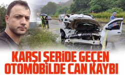 Giresun’da karşı şeride geçen otomobil minibüsle çarpıştı