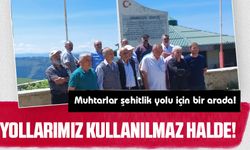 Muhtarlar harmantepe şehitlik yolu için bir arada!