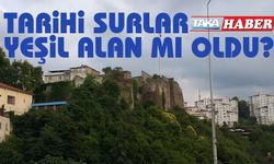 Tarihi surlar yeşil alan mı oldu?