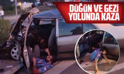 Giresun’da düğün sonrası gezi yolunda kaza