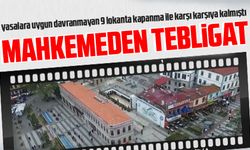 Trabzon'da o lokantalara tebligat