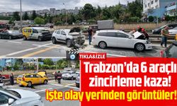 Trabzon Pelitli'de zincirleme kaza!