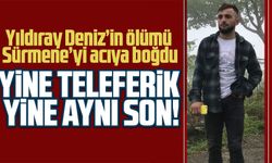 Sürmene'de teleferik arızası can aldı