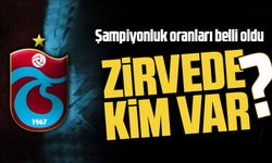 Trabzonspor’un şampiyonluk oranı belli oldu!