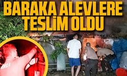 Baraka alevlere teslim oldu