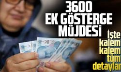 3600 ek gösterge müjdesi