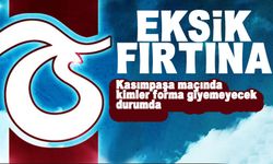 Trabzonspor'da Kasımpaşa maçı öncesi 4 eksik!