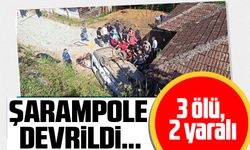 Ordu’da otomobil şarampole devrildi 