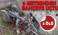 6 metrenden bahçeye uçtu