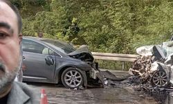 Ordu'da Otomobiller kafa kafaya çarpıştı!