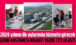 Samsun Şehir Hastanesi inşaatı yüzde 73'e ulaştı