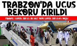 Trabzon'da uçuş rekoru kırıldı