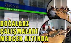 Doğalgaz çalışmalarının son durumunu değerlendirdiler