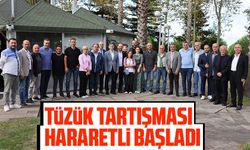 Tüzük tartışması hararetli geçti