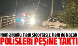 Trabzon'da polisleri peşine taktı