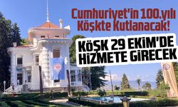 Atatürk Köşkü'nde restorasyon çalışmaları devam ediyor