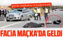 Maçka'da karşıdan karşıya geçerken facia geldi