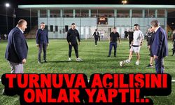 Turnuva açılışı profesyonel ayaklardan geldi