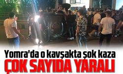 Yomra'da o kavşakta şok kaza